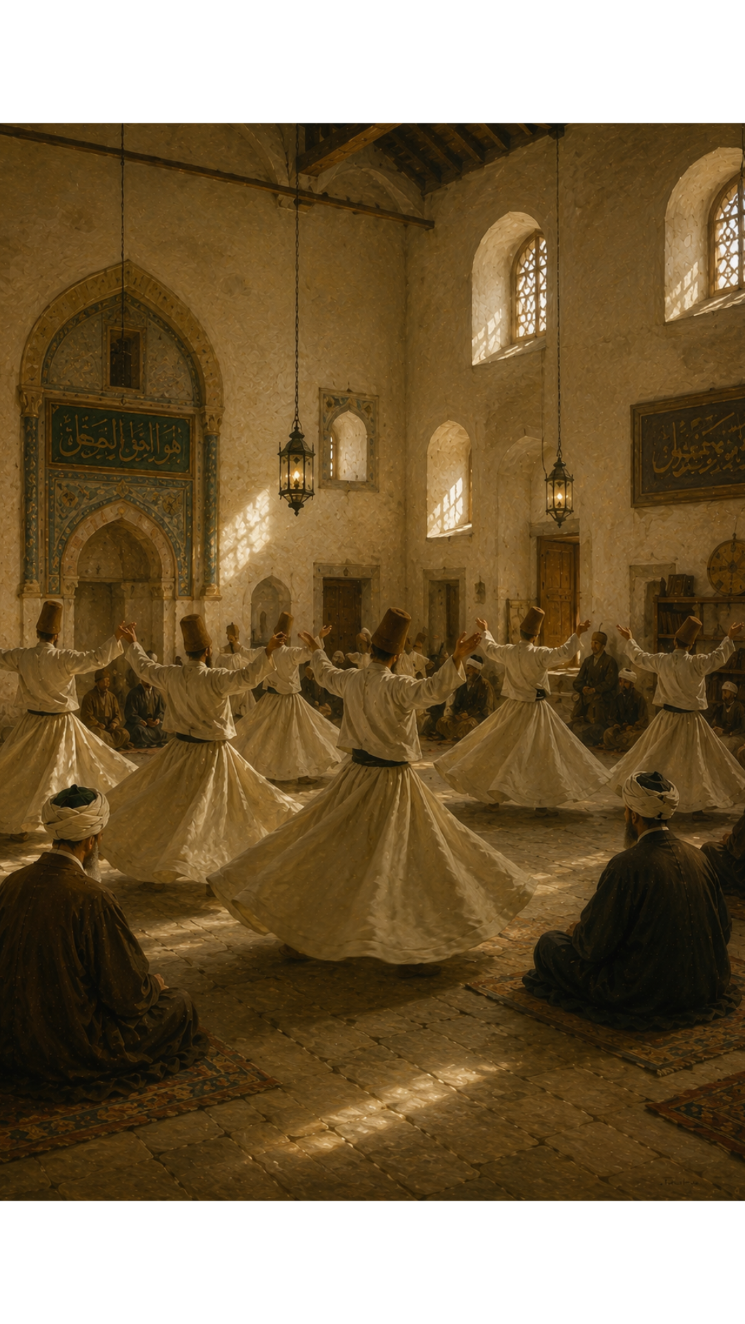 Limited Edition PRINT of my Original Mystical Muslim Ancient Sufi Zikr on Cartridge Paper - No Frame (Size: A4 & A3)