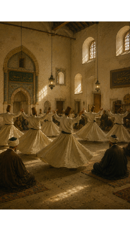 Limited Edition PRINT of my Original Mystical Muslim Ancient Sufi Zikr on Cartridge Paper - No Frame (Size: A4 & A3)