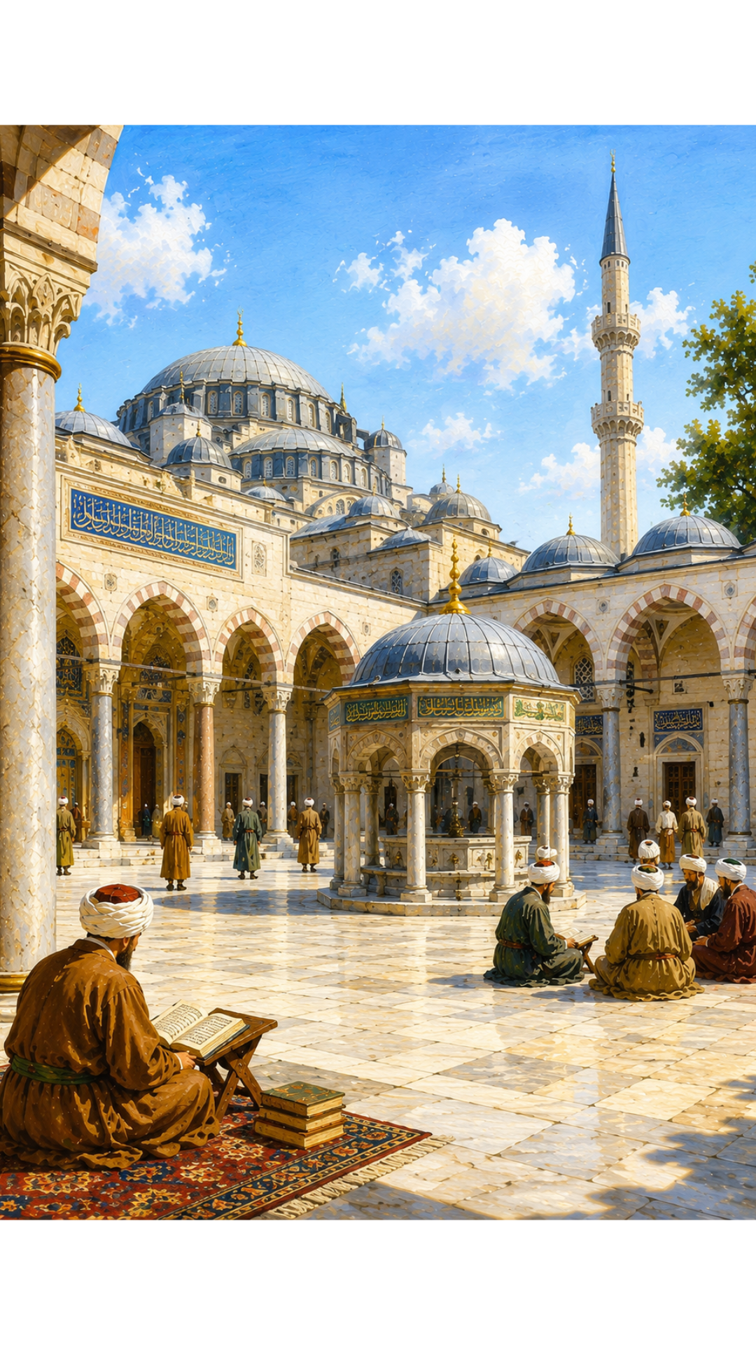 Limited Edition PRINT of my Original Acrylic Painting Ancient Turkey - Muslim Painting on Cartridge Paper - No Frame (Size: A4 & A3)