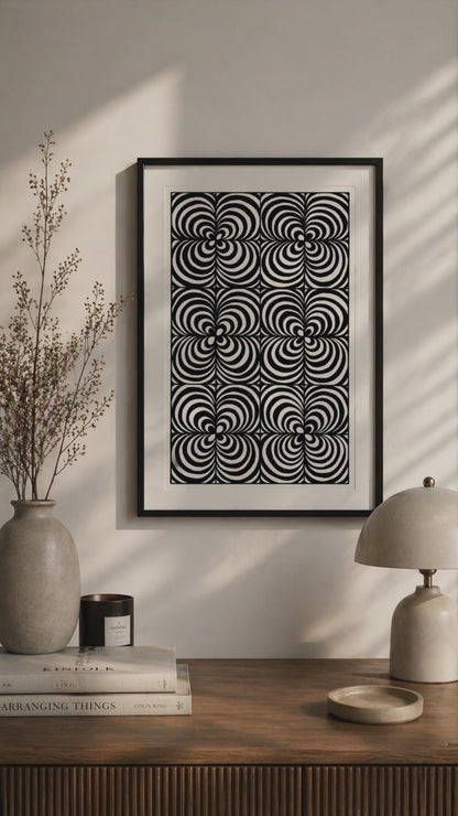 Hand Drawn Geometrical Doodling Art on Cartridge Paper- No Frame (Size A4 & A3)